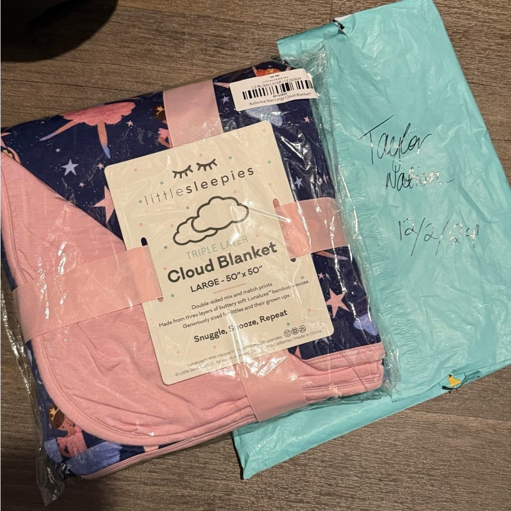 Little Sleepies Twilight Ballet Cloud Blanket NIB
